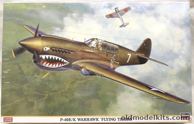Hasegawa 1/32 P-40E P-40K Warhawk Flying Tigers - (P-40E/K), 08226 plastic model kit